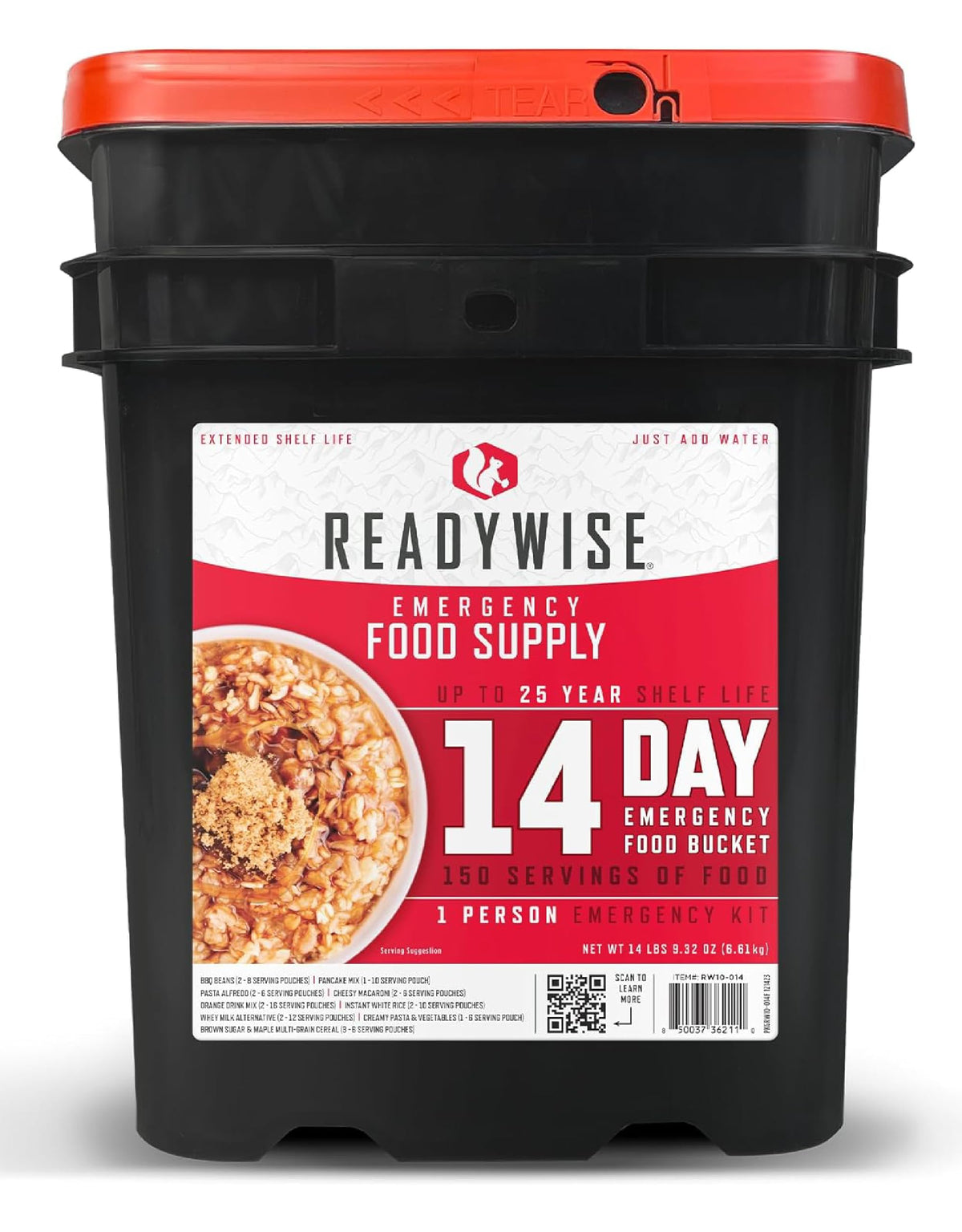 READYWISE Emergency Food Survival Supply 14 Day Bucket - Image 1