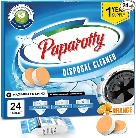 Garbage Disposal Cleaner Tablets, Deep Clean & Deodorizer Pods for Kitchen Sink Disposal, Help Remove Odor, Grease & Food Residue, Easy Monthly Maintenance