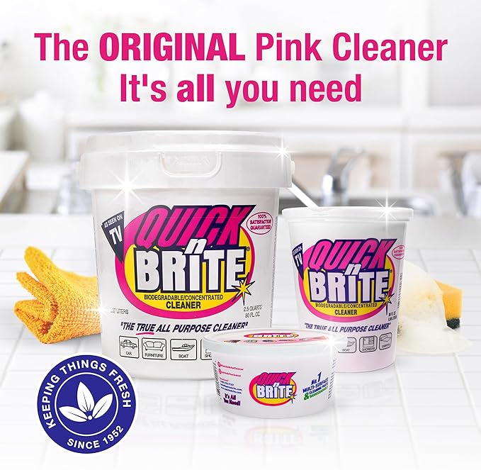 Quick 'n Brite All Purpose Cleaning Paste - Pet-Safe Miracle Cleaner for Tough Stains
