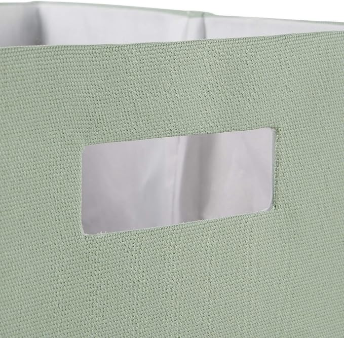 DII Collapsible Polyester Storage Cube, Solid, Lightweight and Durable, Large Square, 13x13x13, Mint
