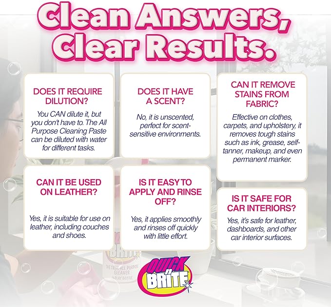 Quick 'n Brite before and after cleaning results