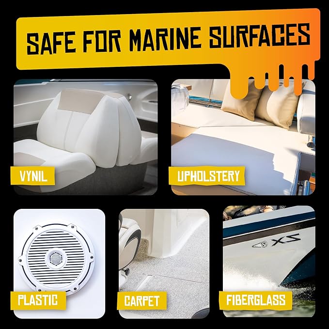 Boat Juice Professional Marine Mildew Stain Remover & Restorer - Boat Cleaner