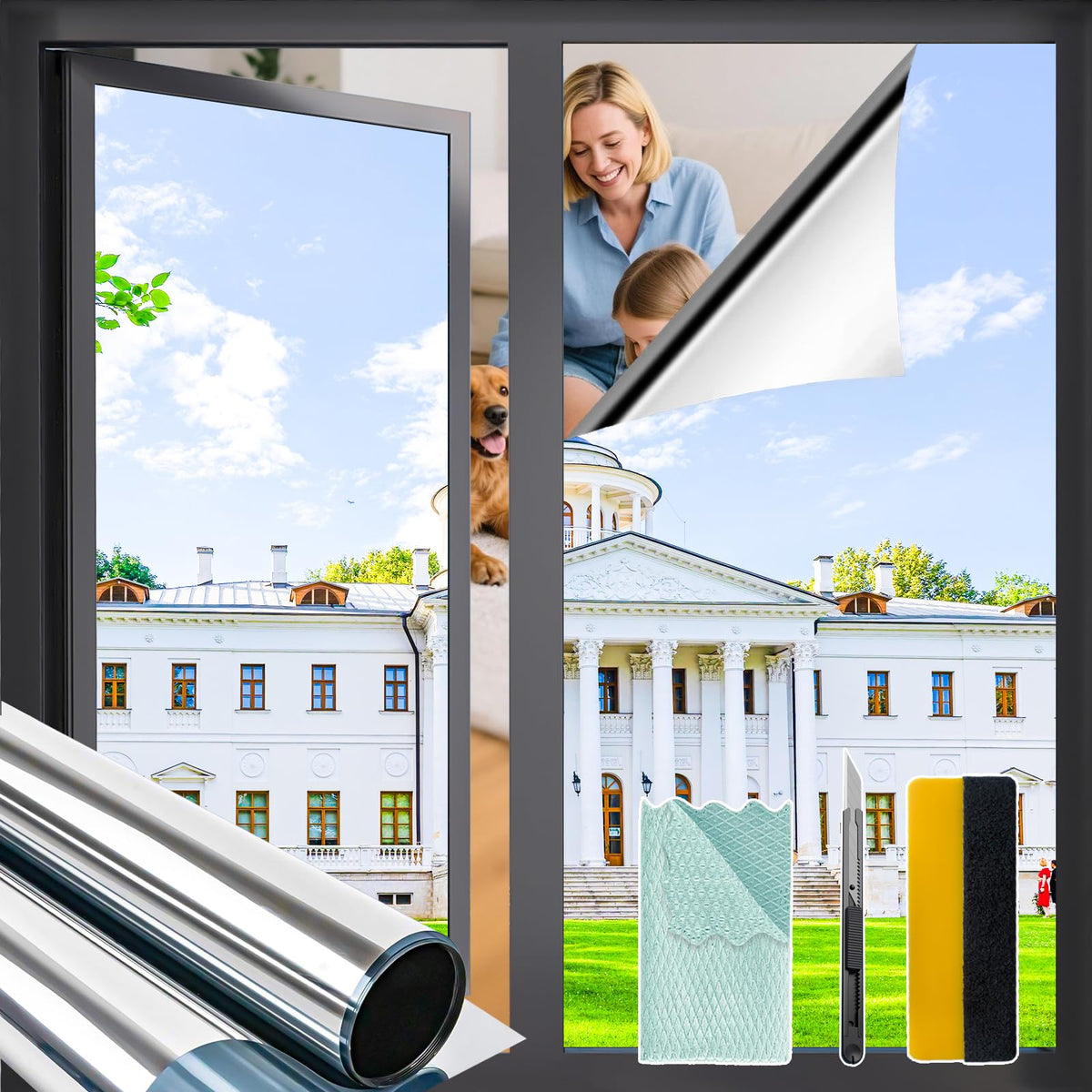 One Way Privacy Window Film, Privacy Film for Glass Windows One - Image 1