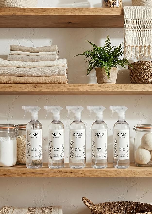 Non-Toxic Glass Cleaner - 100% Natural Organic Ingredients that Truly Perform - 24oz - Light Coconut & Bergamot Scent