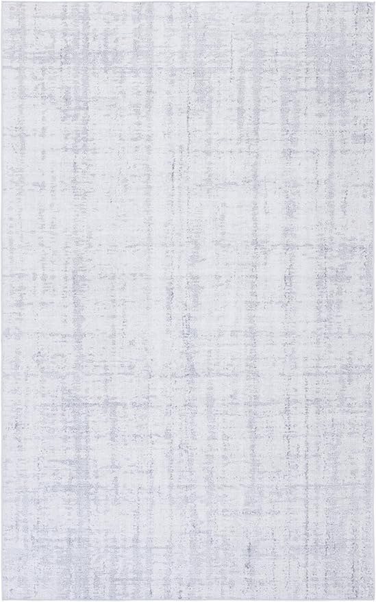 SAFAVIEH Washable Rug Tacoma Collection - 5' x 8', Light Grey & Grey, Slip Resistant & Easy to Clean, Ideal for Living Room, Bedroom, Home Office, Dining Space (TAC857F)