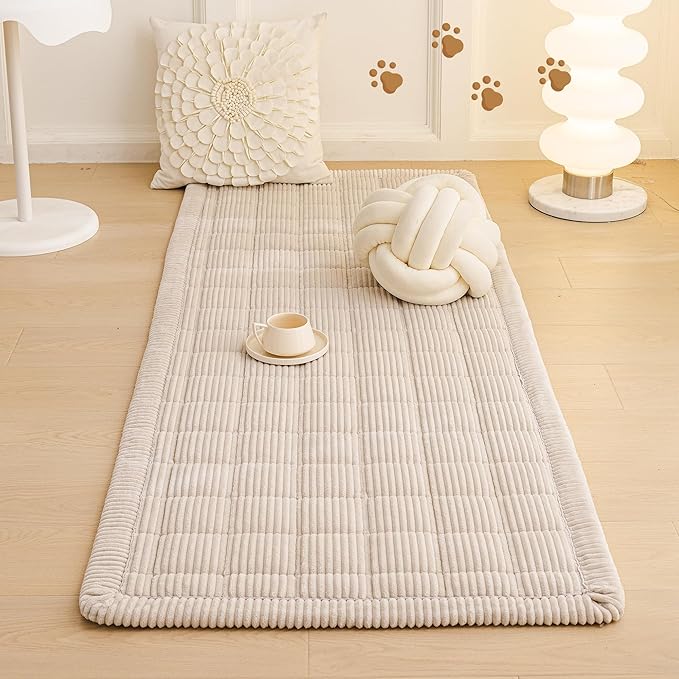 MEETSKY Couch Cover for 3 Cushion Couch Sofa, Sofa Covers for Dogs Washable, Non-Slip Sofa Protector Pet Friendly Dog Mats for Couches Soft Furniture Covers, 27.6" x 82.7", Oatmeal