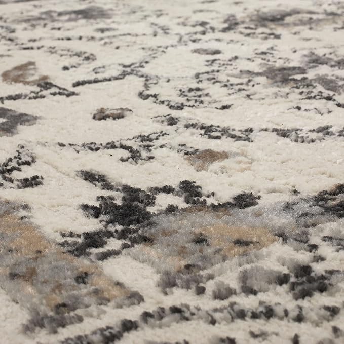 Mohawk Home Shea Traditional Floral Ornamental Light Gray 7' 10" x 10' Area Rug Perfect for Living Room, Dining Room, Office