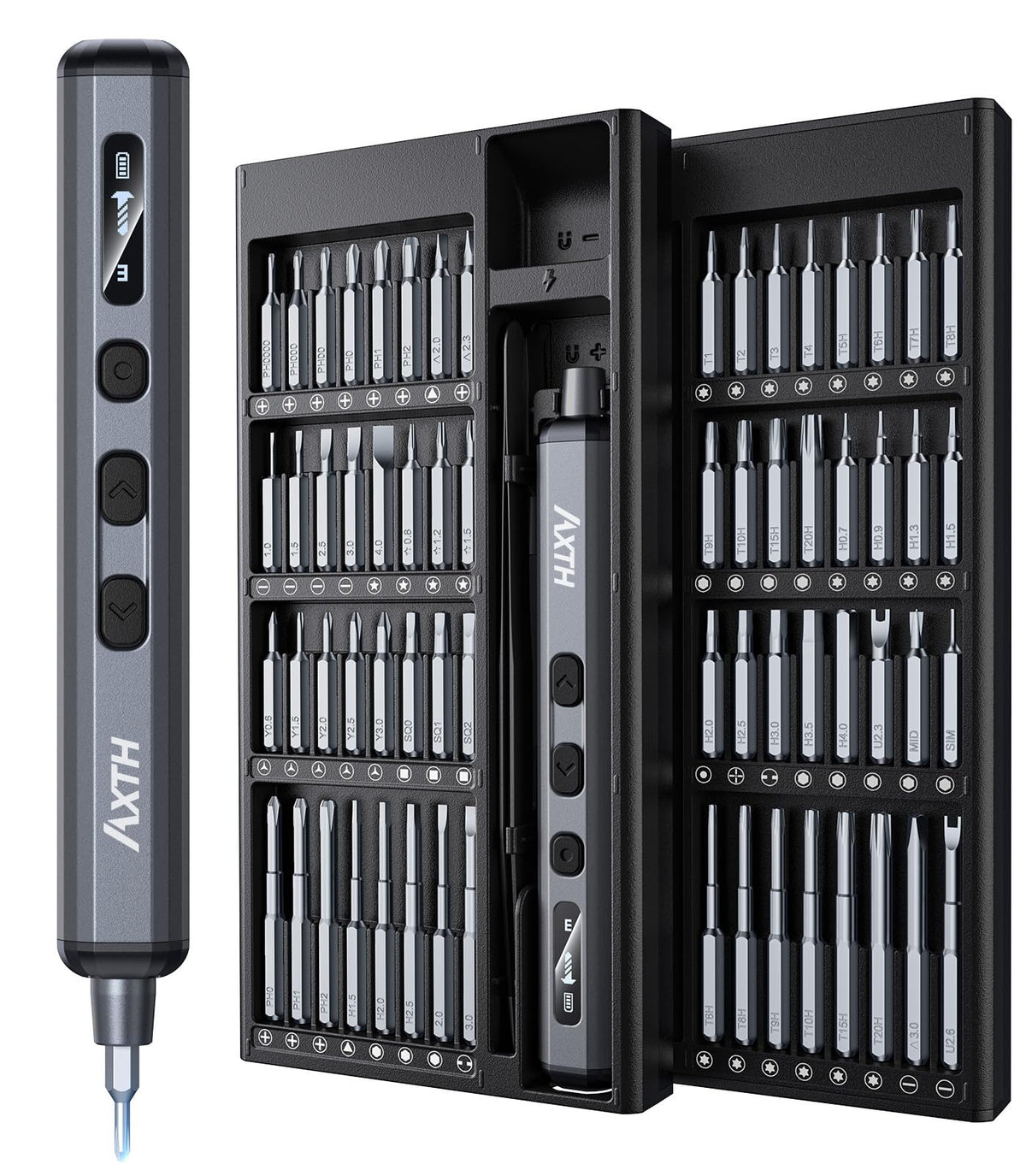 AXTH 76-in-1 Precision Electric Screwdriver Set, Mini | Home Repair - Image 1