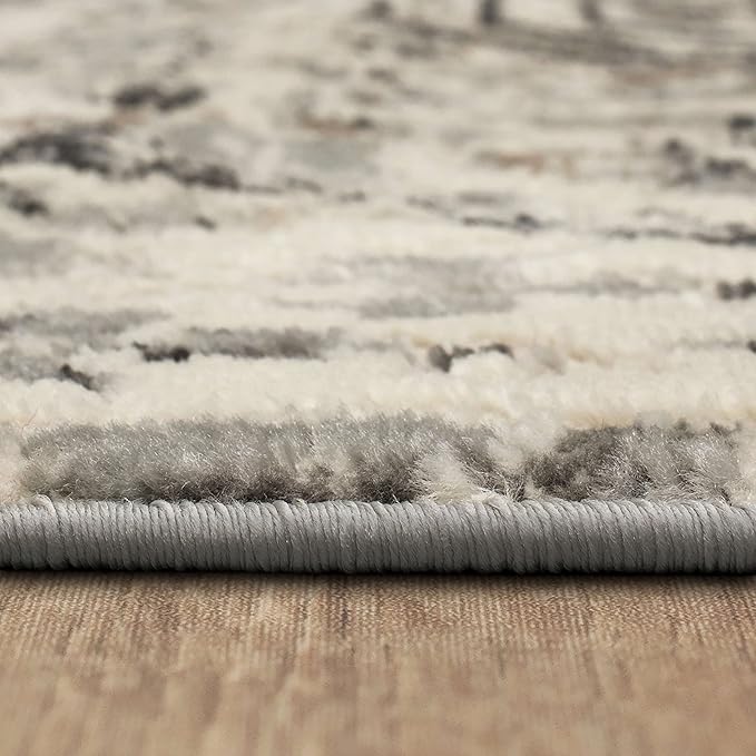 Mohawk Home Invati Traditional Floral Ornamental Cream 5' 3" x 8' Area Rug Perfect for Living Room, Dining Room, Office