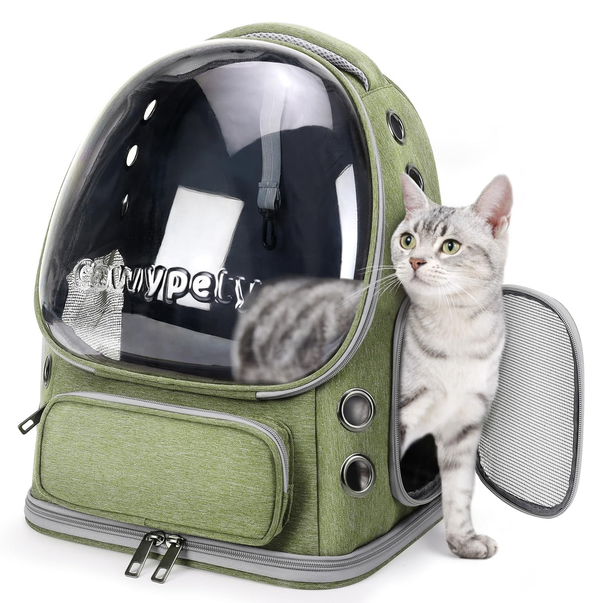 Cat Backpack Carrier, Breathable Cat Carrier Large Space - Image 1