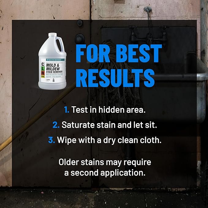 PRO Heavy Duty Mold & Mildew Remover - EPA Certified Bleach-Free Formula, 1 Gallon