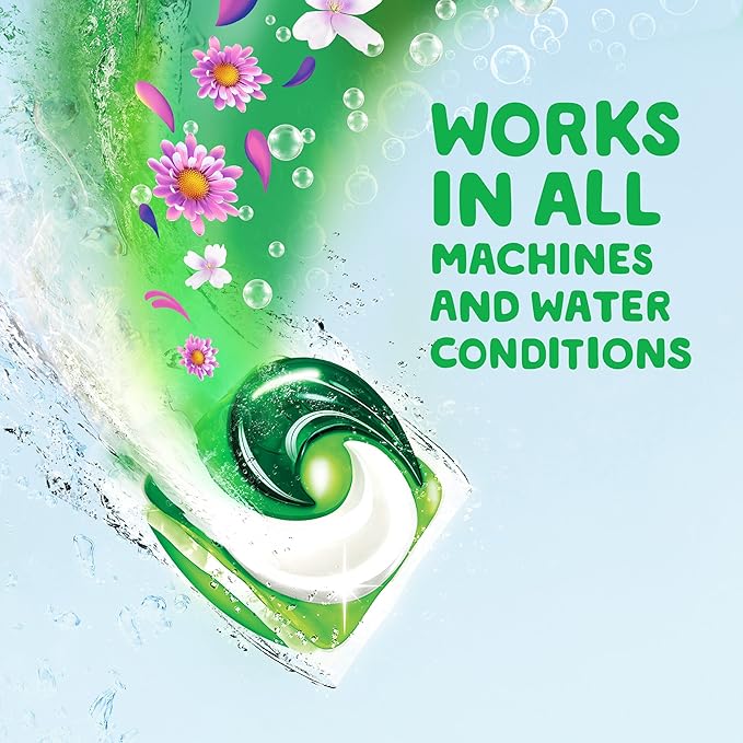 Gain Flings Laundry Detergent Pacs, 76 Count, Moonlight Breeze Scent, with Odor Defense, concentrated laundry soap pacs