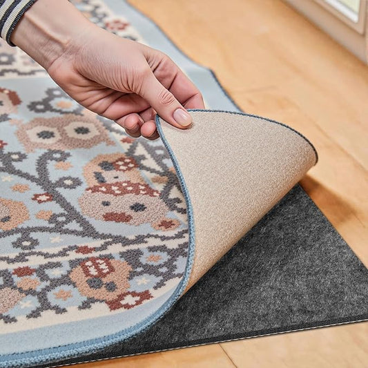 Waterproof Rug Pad, 2x10 Ft Under Area Rug Carpet Pad, Non Slip Rug Pads for All Floors and Hardwood Floors Finishes, Keep Carpets in Place Soft and Prevent Rug from Wrinkling or Buckling