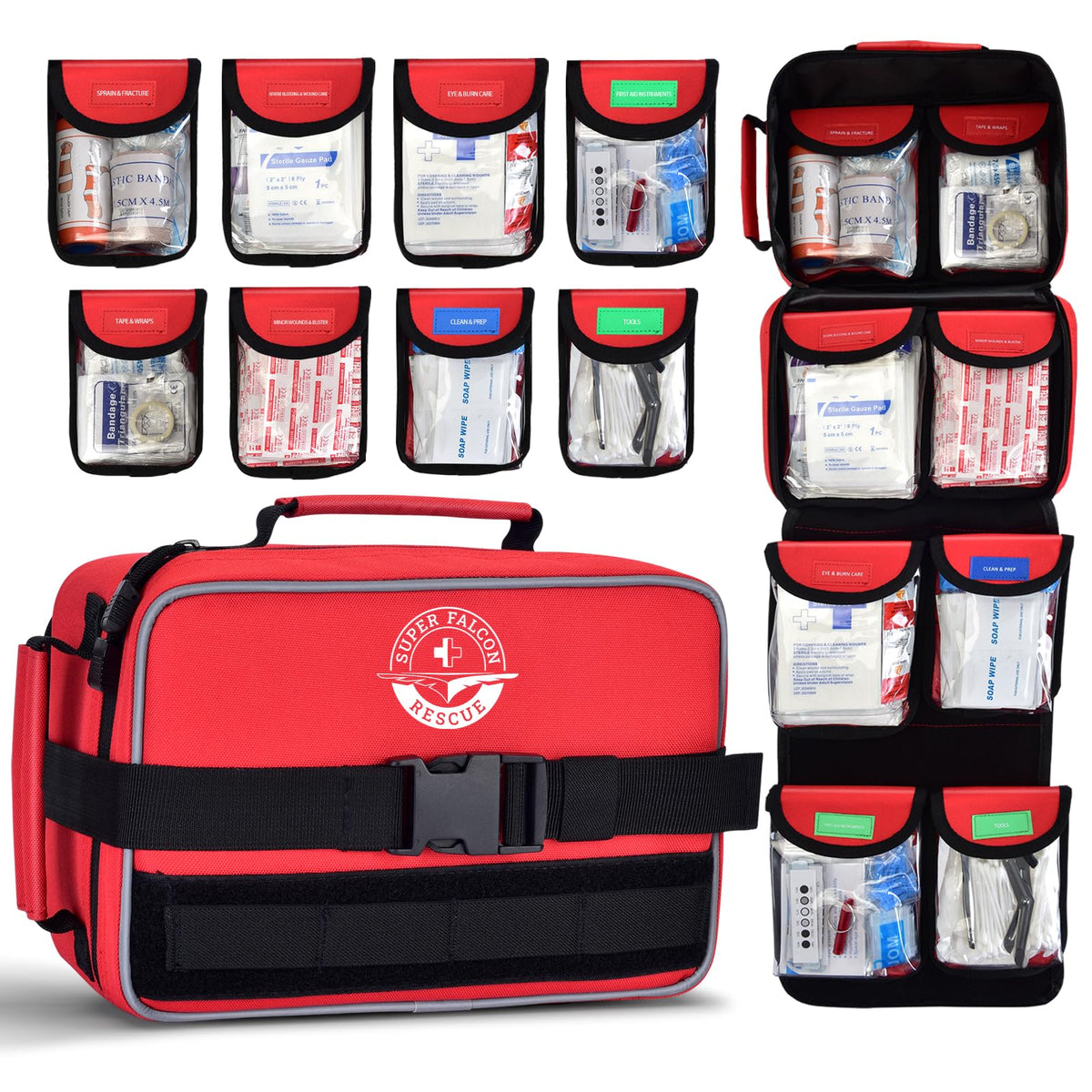 418-Piece First Aid Kit for Home, Travel - Image 1