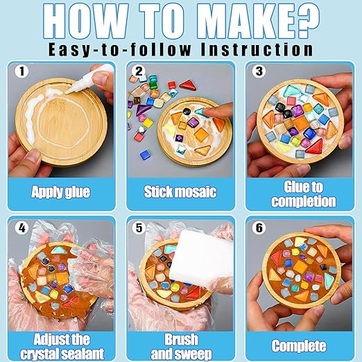 Mosaic Crystal Grout, Mosaics Tile Tools, Mosaic Tile Accessories – Essential for Handmade Grouting and Perfect for DIY Craft Projects (Orange Red, 4.5oz)