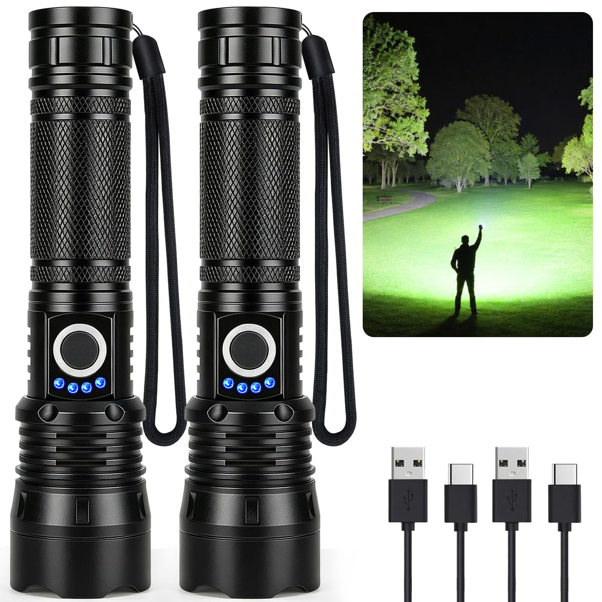 Rechargeable Flashlights High Lumen, 990 - Image 1