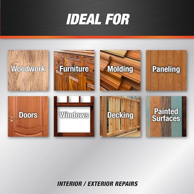 DAP Plastic Wood All Purpose Latex Wood Filler, White, Packaging May Vary,6 Oz (Pack of 2)