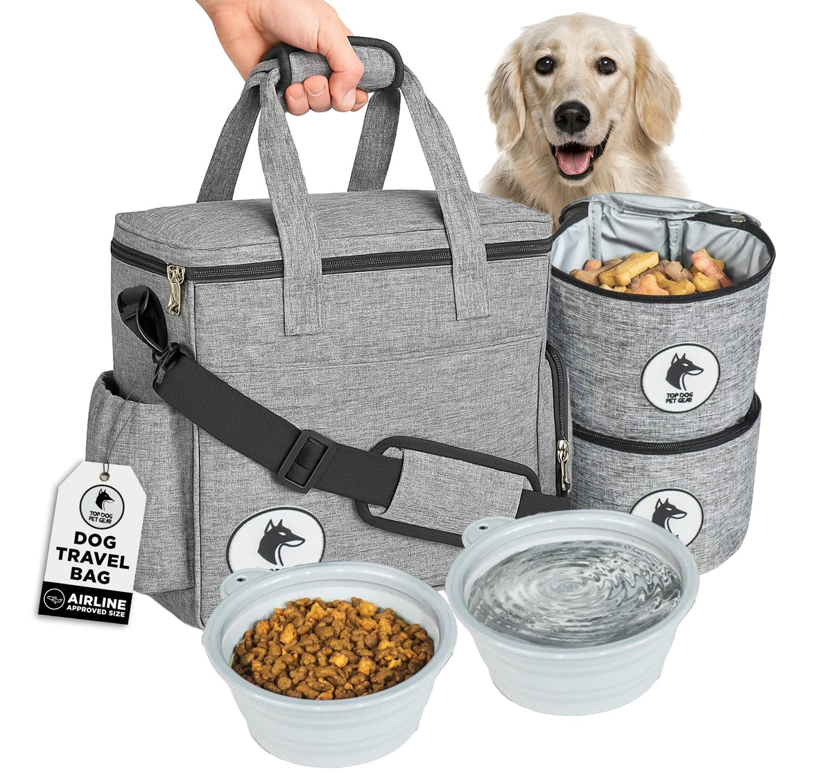 Dog Travel Bag for Supplies - Airline Approved Pet | Travel Essentials - Image 1