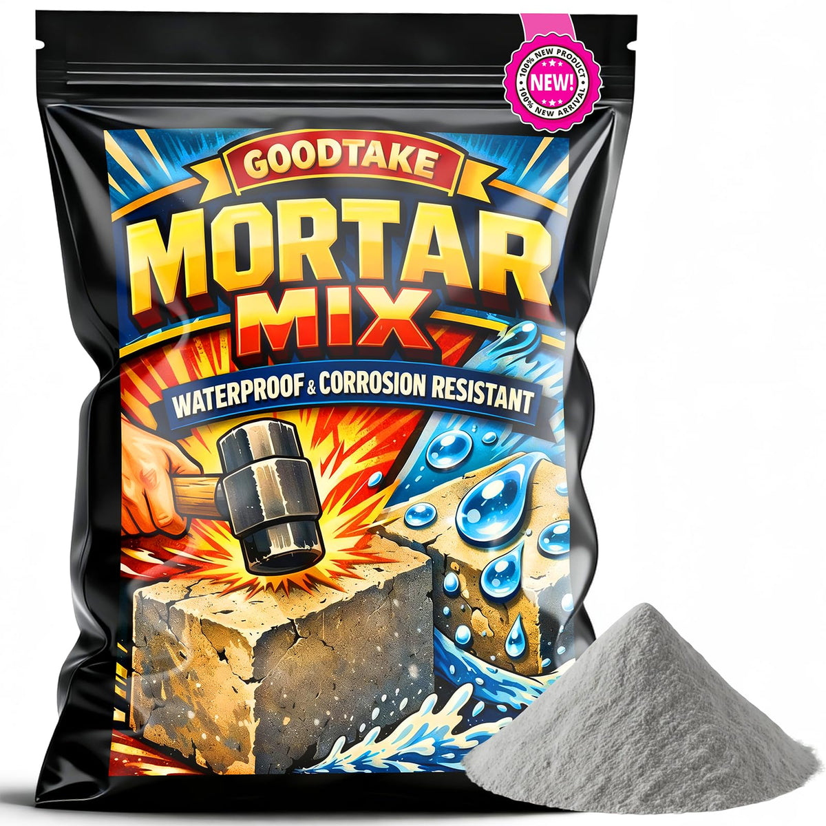 GOODTAKE All-in-One Waterproofing Mortar Mix - High Bond | Home Repair - Image 1