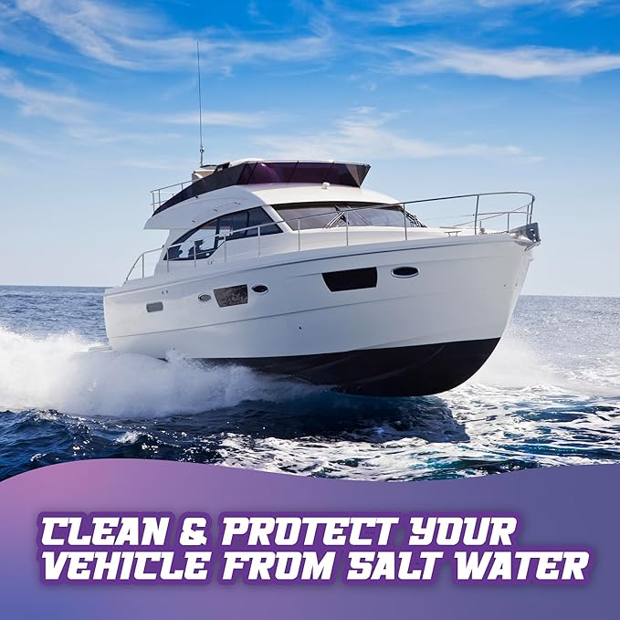 Salty Captain Wet Wipe 16.9 oz | Advanced Water Spot Remover Spray for Cars, Boats, Bikes & RVs | Gently Removes Hard Water Stains, Mineral Deposits & Residue for a Streak-Free Shine