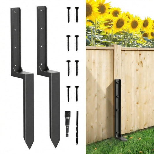 Heavy Duty Fence Post Repair Kit, Metal Fence Post - Image 1