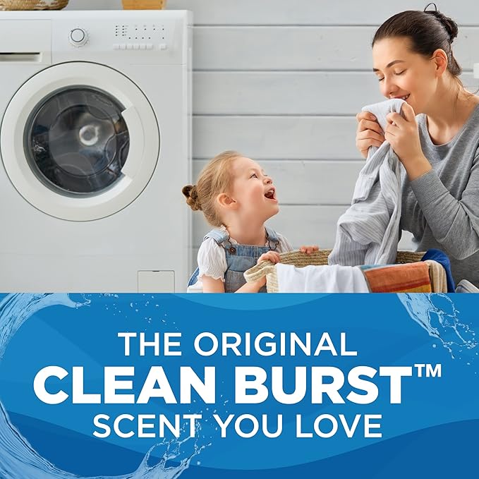 Arm & Hammer Liquid Laundry Detergent, Clean Burst | 105 Loads | 105 fl oz | Pack of 2
