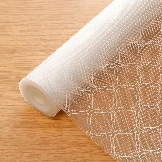 Cooyes Shelf and Drawer Liner for Kitchen Cabinets Non-Adhesive, Waterproof Non-Slip Cabinet Liners for Desk, Refrigerator, Shelves, Bathroom Drawers, Cabinet Protection（11.8" W x 118" L）