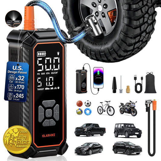 OlarHike Tire Inflator Portable Air Compressor,3X Fast Inflation - Image 1