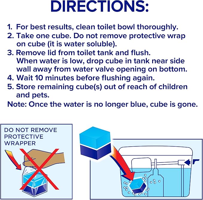 Soft Scrub in-Tank Toilet Cleaner Duo-Cubes, Sapphire Waters