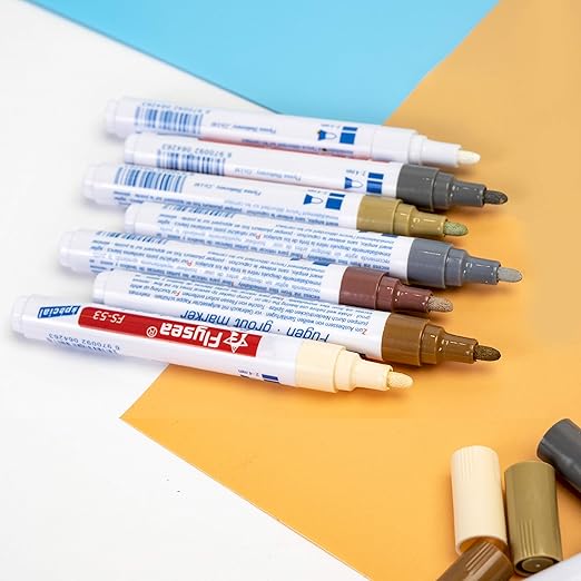 5 Pieces Grout Tile Pen Repair Pen,Renew Tile Lines, Restoring Tile Wall Floor Bathrooms and Kitchen(Gray)