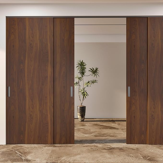 BOMENG Walnut Wood Contact Paper 16x79 inch Dark Brown Wood Wallpaper Peel and Stick Waterproof Removable Faux Wood Grain Vinyl Wrap Vintage Countertop Paper for Drawer Liner Cabinets Walls Desk