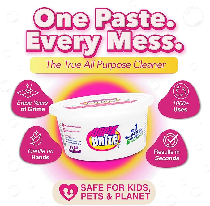 Eco-friendly non-toxic cleaning paste for tough stains