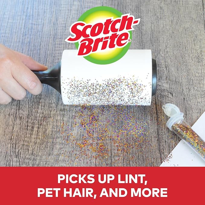 Scotch 3M Mini Lint Rollers 3-Pack (30 Sheets Each), Travel-Size Sticky Lint Removers for Clothes, Furniture and Pet Hair