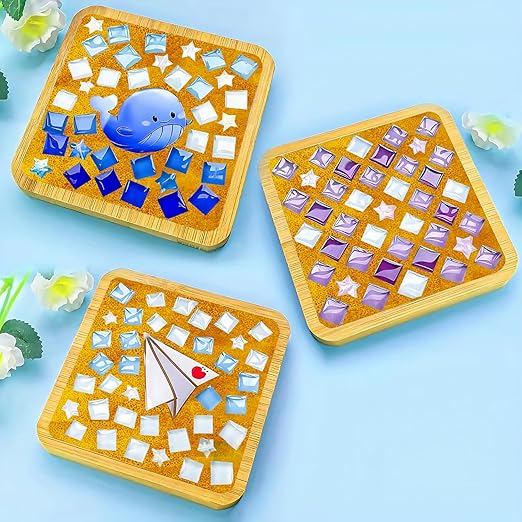 Mosaic Crystal Grout, Mosaics Tile Tools, Mosaic Tile Accessories – Essential for Handmade Grouting and Perfect for DIY Craft Projects (Gold, 8.8oz)