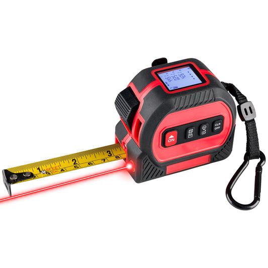 Stalwart 4-in-1 Digital Laser Tape Measure with Level with LED - Image 1