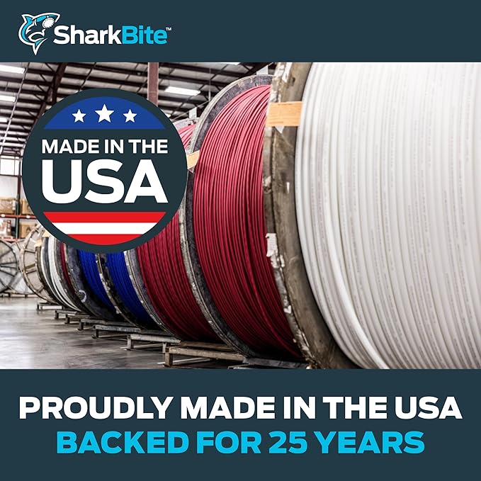 SharkBite 1/2 Inch x 500 Feet Blue PEX-B, PEX Pipe Flexible Water Tubing for Plumbing, U806500