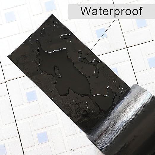 Wide Duct Tape, Industrial Grade Black Wide Tape 5 inches x 55 Yards (164 ft), 9 Mil Heavy-Duty, Waterproof, Strong, Flexible, No Residue, UV Resistant for Crafts & Home Improvement