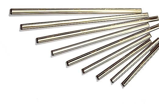 Ettore 1119 Master Brass Clipped Squeegee Channel with Rubber, Size 6 (Pack of 12)