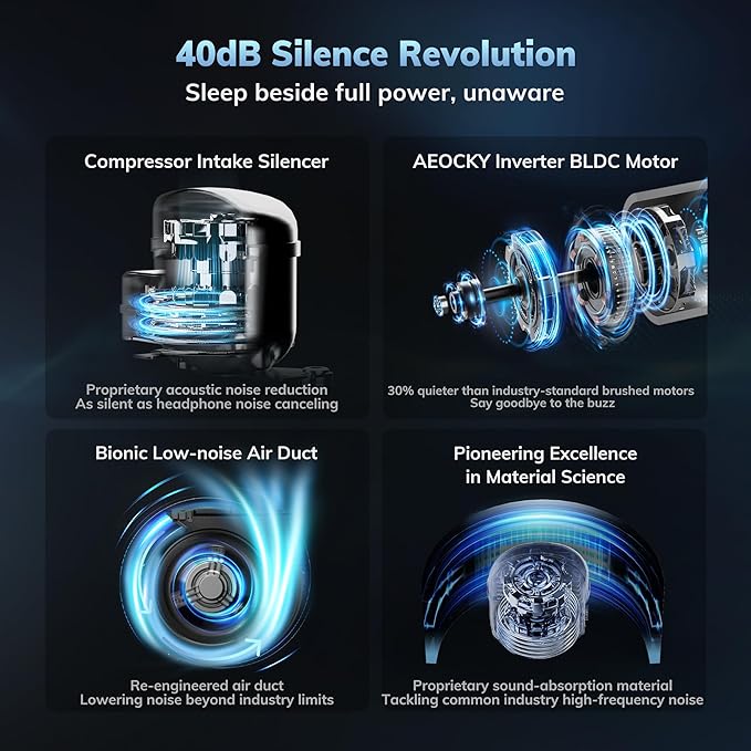 3500 Sq.Ft Basement Dehumidifier,AEOCKY Max 50 Pint/D Drain Hose Dehumidifier for Home,Bedroom,Bathroom,Room,Intelligent Humidistat,Quiet