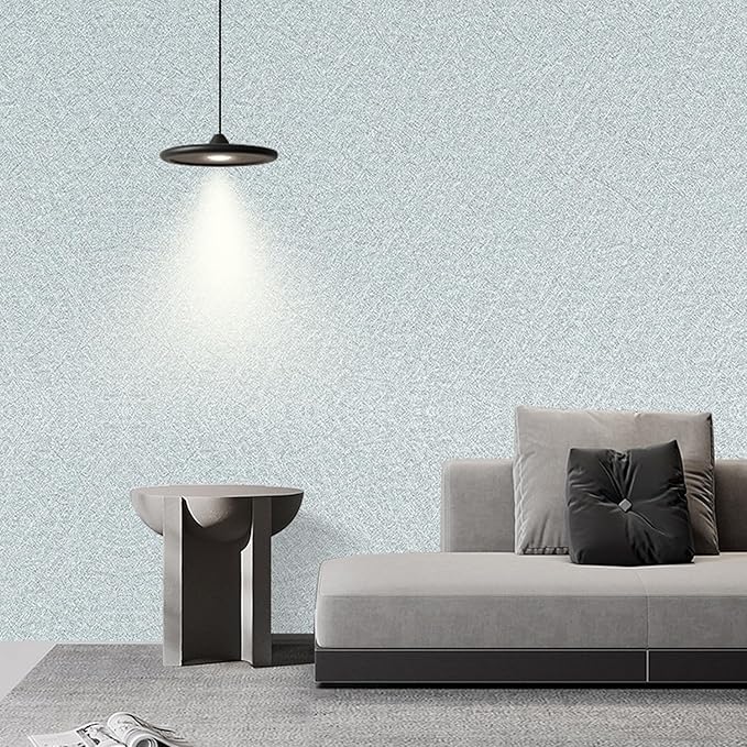 Peel and Stick Wallpaper Silver Gray Silk Wall Paper - 15.7 x 300 Inch Self Adhesive Wallpaper Peel and Stick, Easy to Paste Wall Contact Paper for Stand Liner, Table and Door Makeover Decor