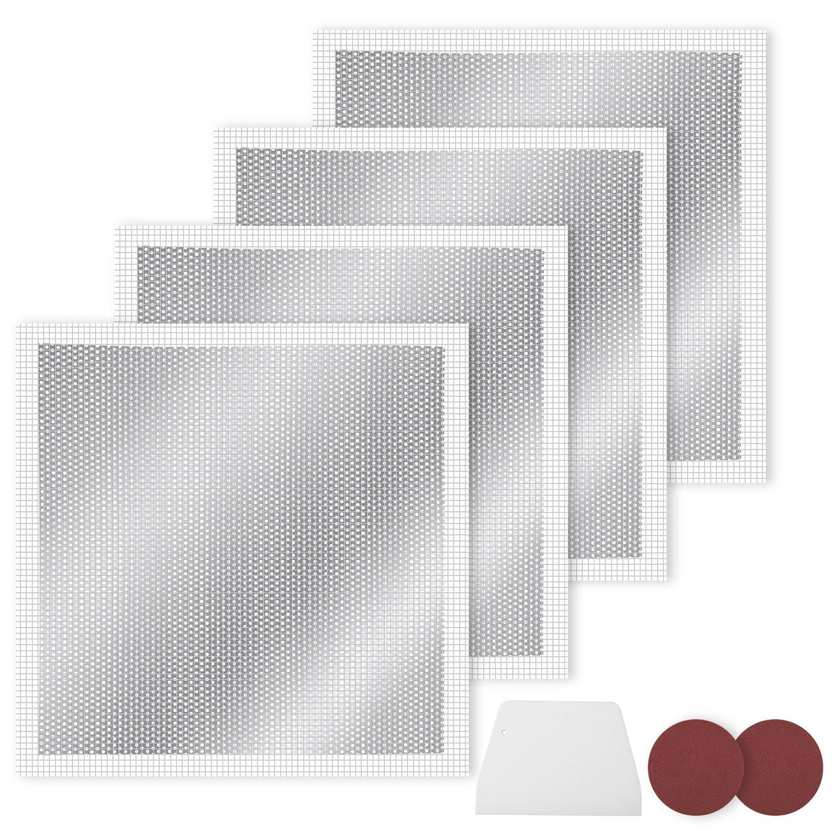 4 Pcs 12 Inch Drywall Repair Kit Self Adhesive Mesh | Home Repair - Image 1