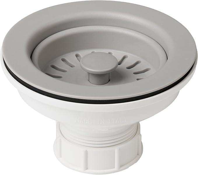 Kraus Kitchen Sink Strainer for 3.5-Inch Drain Openings in Grey, PST1-GR