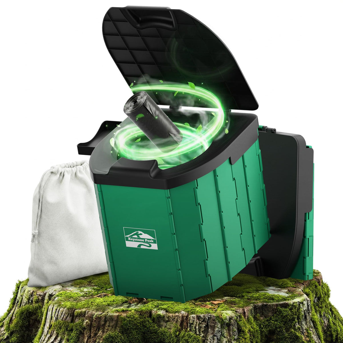 Portable Camping Toilet, Foldable Travel Potty for Adults - Image 1
