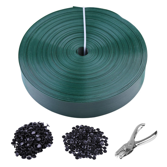 Chain Link Fence Tape,250ft×1.85in - Image 1