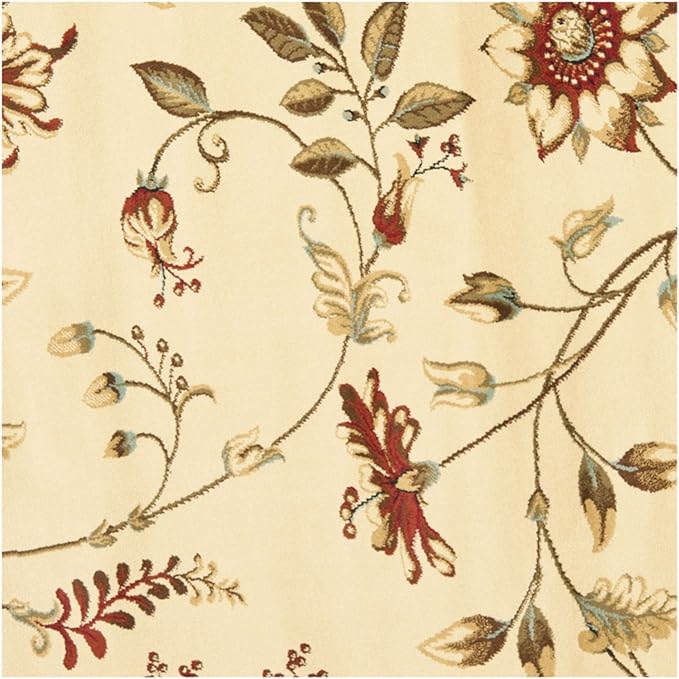 Safavieh LNH552 Lyndhurst Collection Traditional Oriental Round Area Rug Ivory/Multi/5' 3''L x 3' 3''W/Small Rectangle