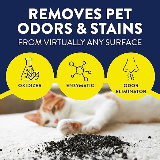Un-Duz-It Pet Odor and Stain Remover Spray, Pet Stain Remover Removes Urine, Feces, Vomit Stains and Odors, 32 Fl Oz Spray Bottle