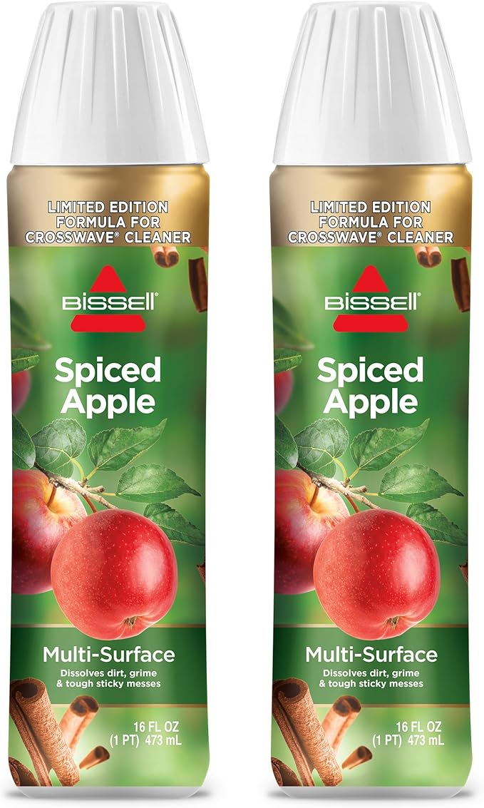 Bissell Limited Edition Wash Formula Spiced Apple, 3892, 16 Fl Oz, Powerful Mess Cleanup, Spiced Apple Scented