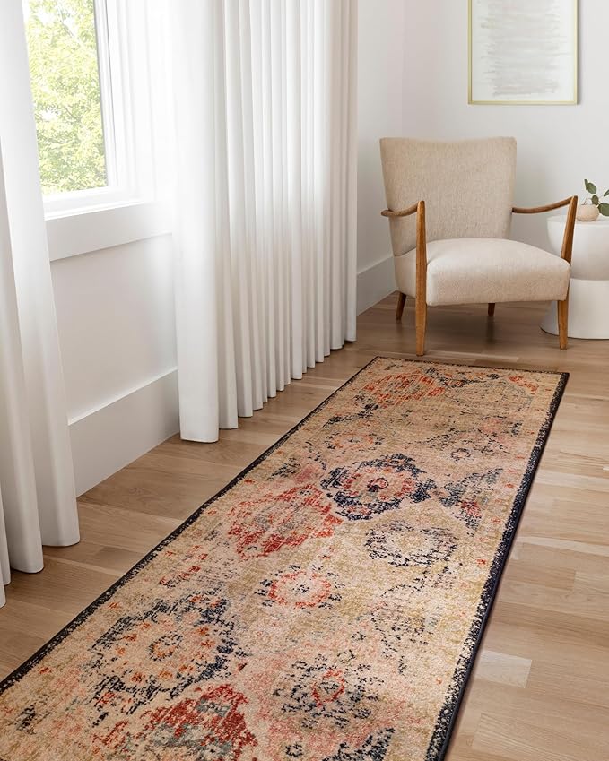 Loloi Jocelyn Collection JOC-07 Khaki/Multi 5'-5" x 7'-6" .38" Thick Area Rug