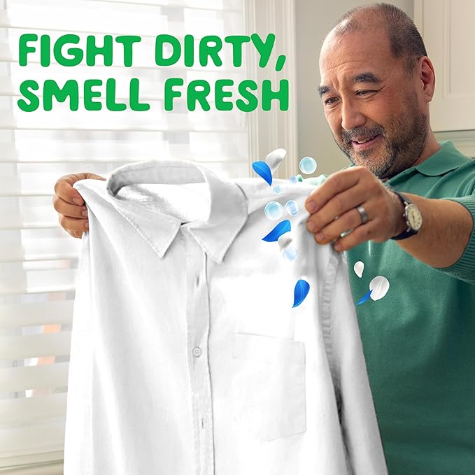 Gain Ultra Oxi Liquid Laundry Detergent, Waterfall Delight Scent, 61 Loads, 2-in-1, HE Compatible