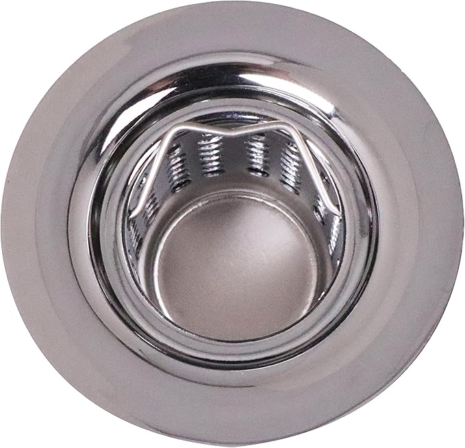 Westbrass D218-26 Junior Bar and Laundry Sink Drain Assembly with Removable Strainer Basket, Polished Chrome